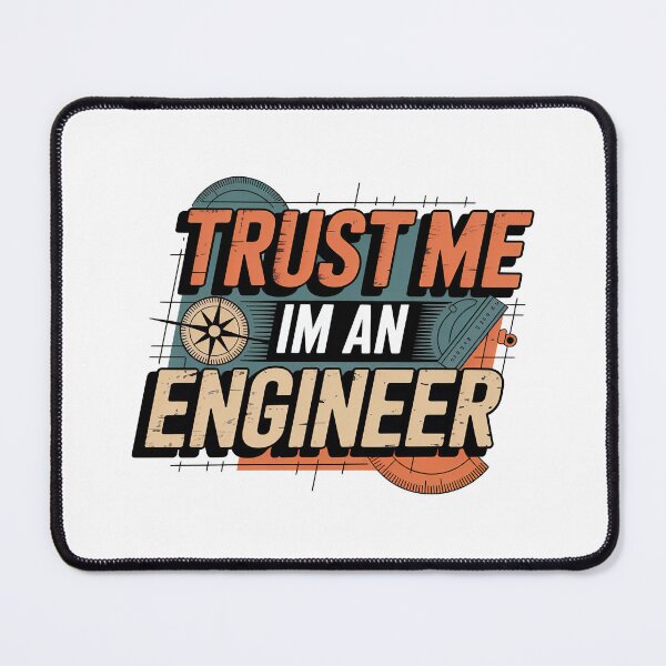 Item preview, Trust Me I'm An Engineer, Retro Vintage Style designed and sold by graphic-genie.