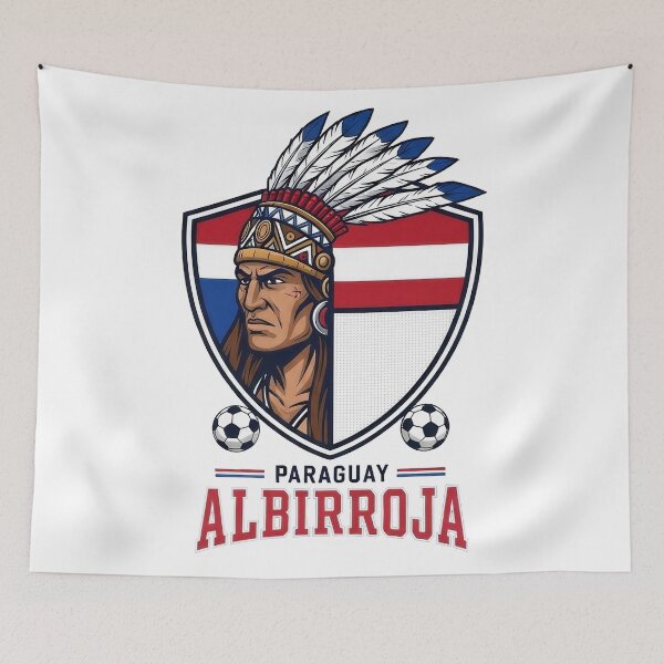 Item preview, Paraguay Soccer Albirroja Warrior designed and sold by Majorprint.