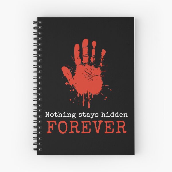 Item preview, Nothing Stays Hidden Forever – Dark True Crime Handprint Design designed and sold by FusionTeeDesign.