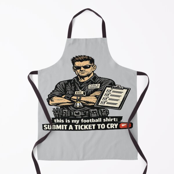 Item preview, Submit A Ticket To Cry – Funny IT Support Football Shirt designed and sold by POD DYNASTY.