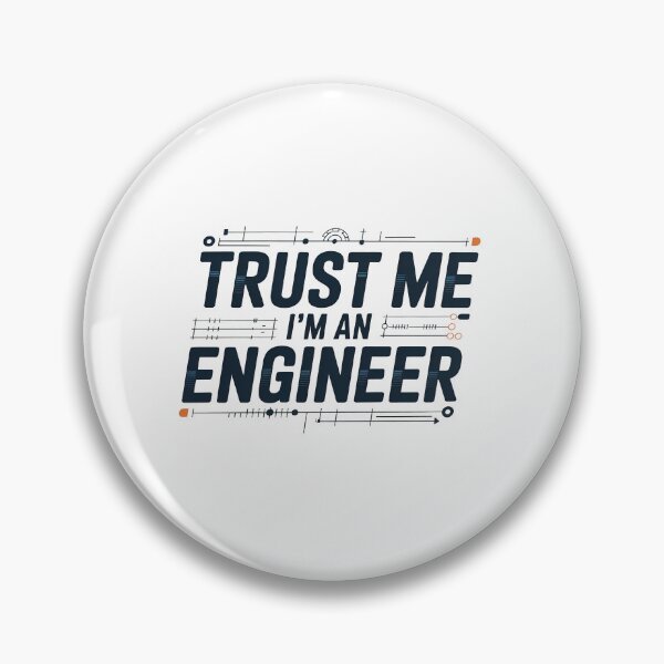 Item preview, Trust Me I'm An Engineer, Retro Vintage Style designed and sold by graphic-genie.