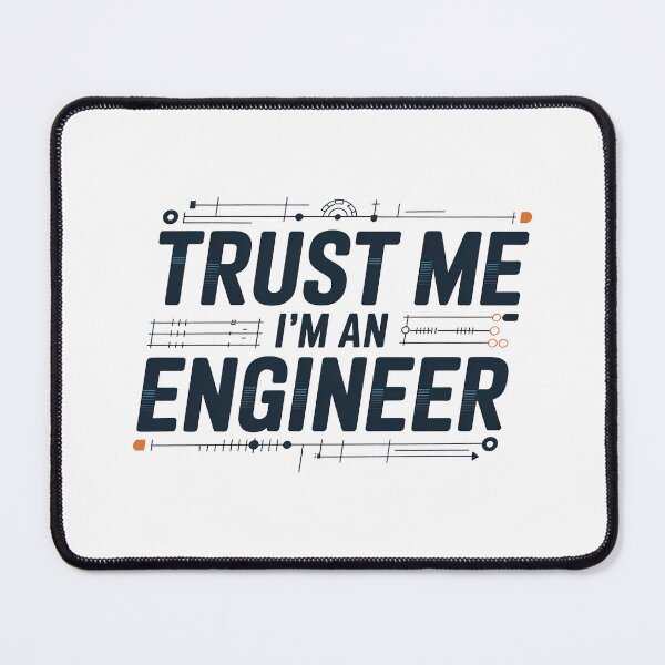 Item preview, Trust Me I'm An Engineer, Retro Vintage Style designed and sold by graphic-genie.