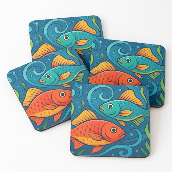 Item preview, Colorful fish in the swirling water designed and sold by Sigtrix.