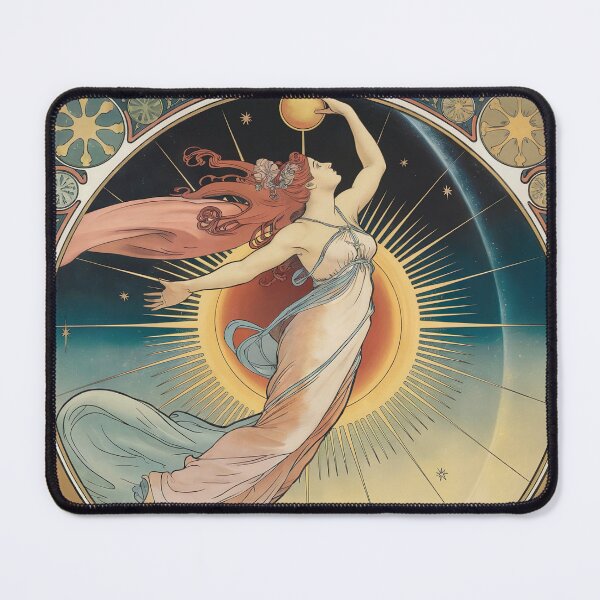 Item preview, Art Nouveau Morning Star Allegory | Venus Celestial Woman Inspired by Alphonse Mucha designed and sold by Tamas Das.