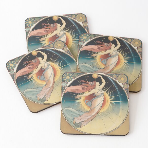 Item preview, Art Nouveau Morning Star Allegory | Venus Celestial Woman Inspired by Alphonse Mucha designed and sold by Tamas Das.