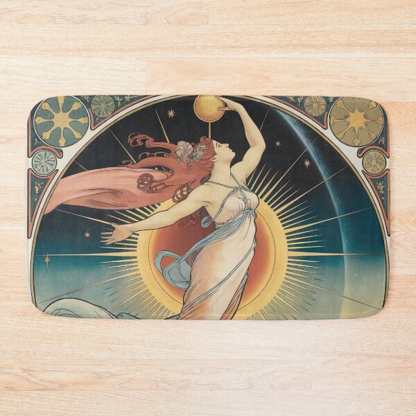 Item preview, Art Nouveau Morning Star Allegory | Venus Celestial Woman Inspired by Alphonse Mucha designed and sold by Tamas Das.