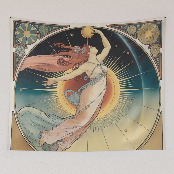 Item preview, Art Nouveau Morning Star Allegory | Venus Celestial Woman Inspired by Alphonse Mucha designed and sold by Tamas Das.