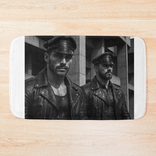 Item preview, Gay Leather Daddies Hyperrealism Gay Pride Graphic Design designed and sold by ItsAKinkThing.