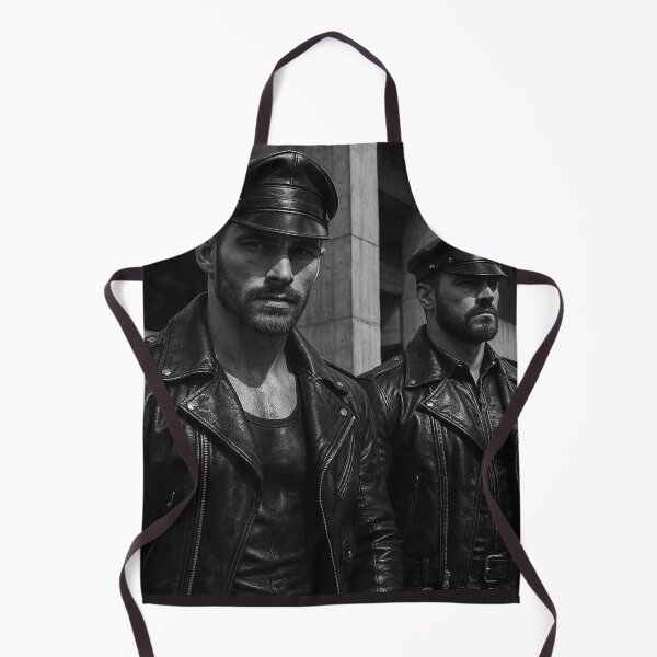 Item preview, Gay Leather Daddies Hyperrealism Gay Pride Graphic Design designed and sold by ItsAKinkThing.