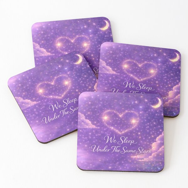 Item preview, Long Distance Relationship We Sleep Under Same Stars designed and sold by ArcanePrintsxo.