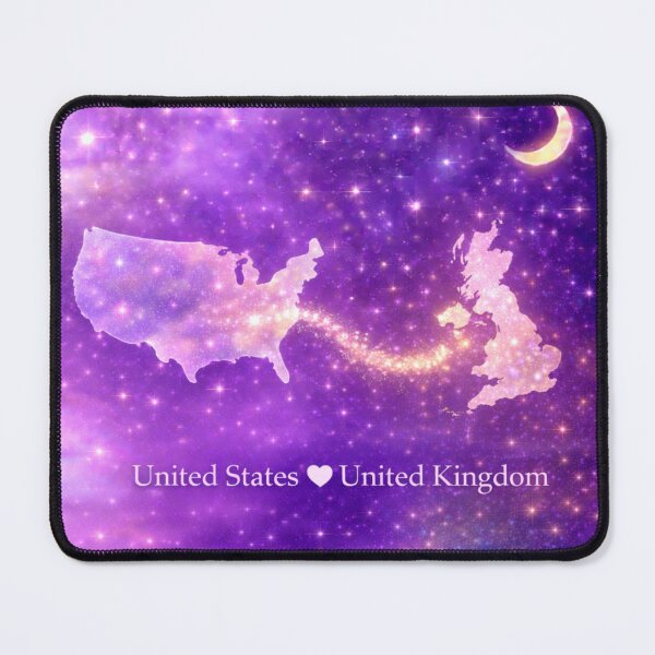 Item preview, United States United Kingdom Long Distance Relationship Love designed and sold by ArcanePrintsxo.