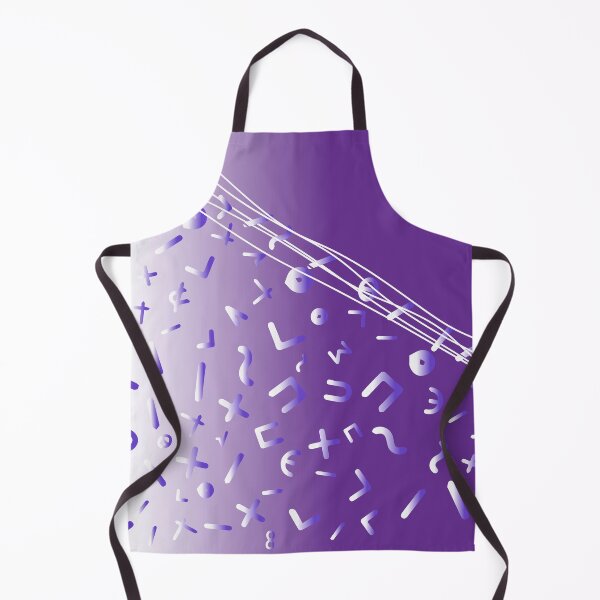 Item preview, A set of mathematical numbers in a white and purple pattern. designed and sold by KwangCB.