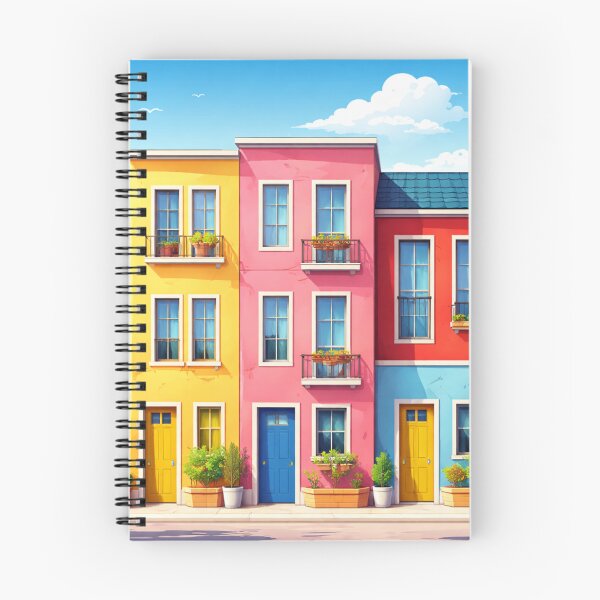 Item preview, Colorful houses along the roadside designed and sold by Sigtrix.