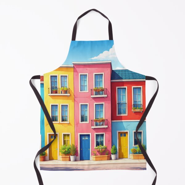 Item preview, Colorful houses along the roadside designed and sold by Sigtrix.