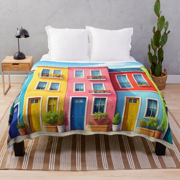 Item preview, Colorful houses along the roadside designed and sold by Sigtrix.