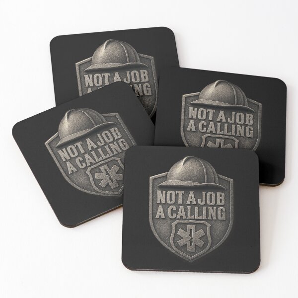 Item preview, Firefighter Emblem - Not a Job A Calling Metal Badge Design designed and sold by MKreative Studio.