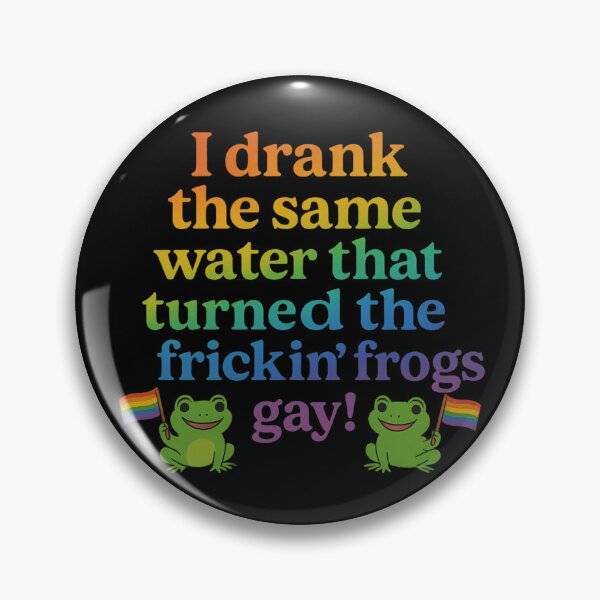 Item preview, Funny Gay Pride Frog Meme Rainbow Quote designed and sold by ArcanePrintsxo.