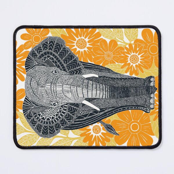 Item preview, folksy elephant orange designed and sold by scrummy.