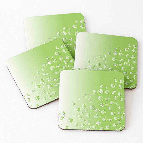 Item preview, White and green mathematical symbols designed and sold by KwangCB.