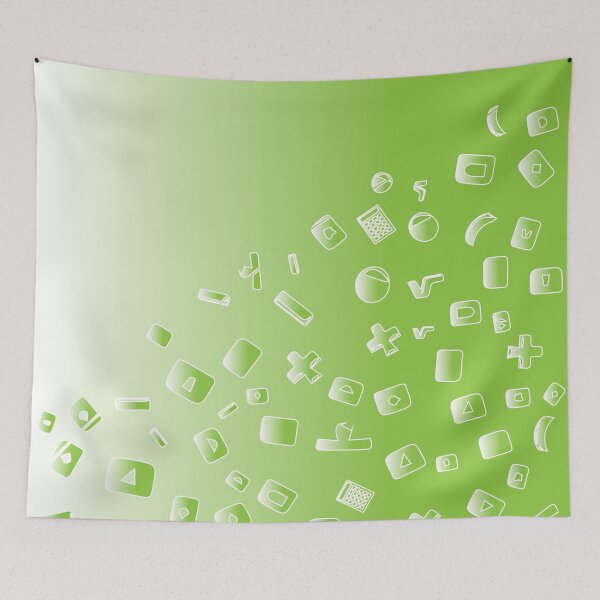 Item preview, White and green mathematical symbols designed and sold by KwangCB.