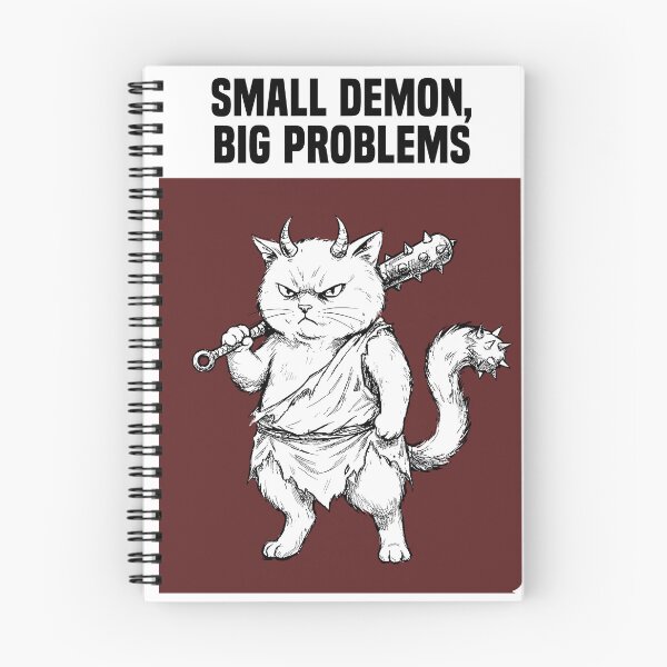 Item preview, Tiny Terror - Japanese Oni Cat designed and sold by bapupa.