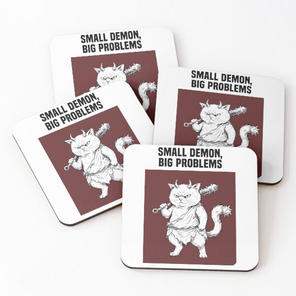 Item preview, Tiny Terror - Japanese Oni Cat designed and sold by bapupa.
