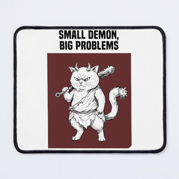 Item preview, Tiny Terror - Japanese Oni Cat designed and sold by bapupa.