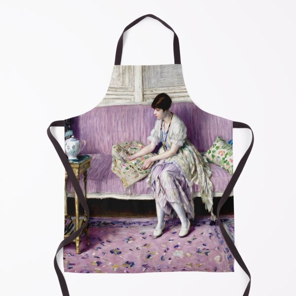 Item preview, Woman Seated on Sofa in Interior - Quiet Reflection designed and sold by artdesignsnow.