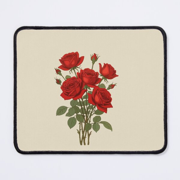 Item preview, A Bouquet Of Red Roses Vector Art Illustration designed and sold by taiche.