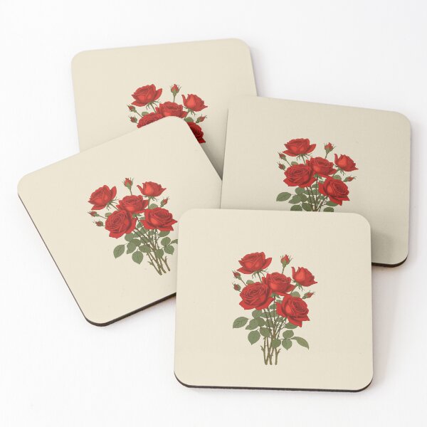 Item preview, A Bouquet Of Red Roses Vector Art Illustration designed and sold by taiche.