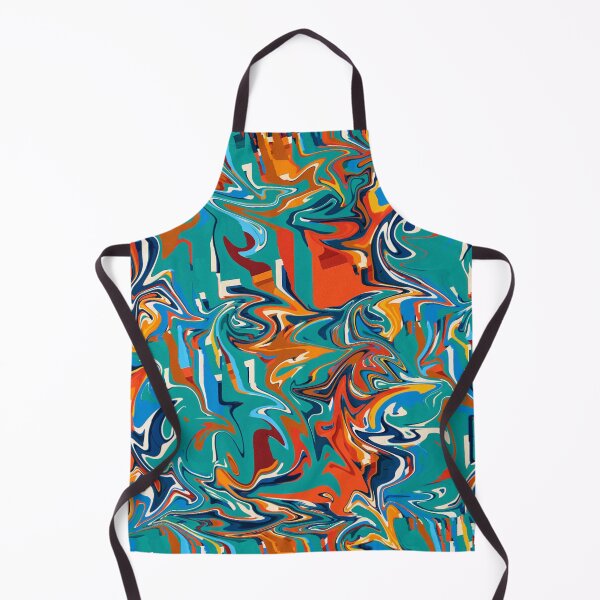 Item preview, A swirling explosion of orange and turquoise. designed and sold by Sigtrix.