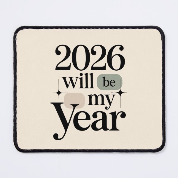 Item preview, 2026 Will Be My Year – Minimal Motivational Quote Design designed and sold by ABLAT_CREATIONS.