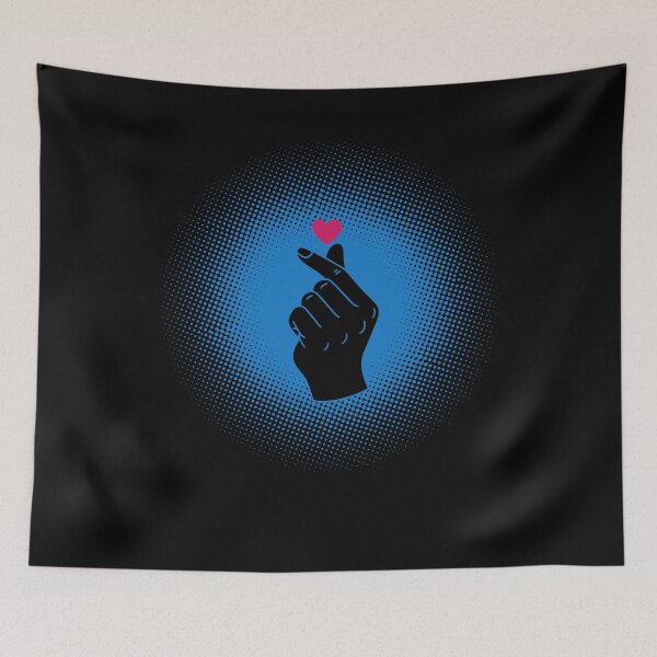 Item preview, Kpop Korean Music Cute Finger Heart Love Korea designed and sold by LuminOrb.