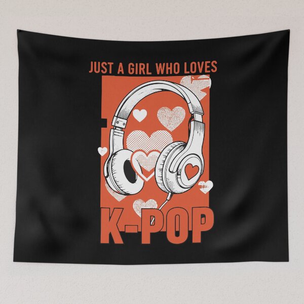 Item preview, Just A Girl Who Loves K-Pop Korean Music Cute designed and sold by LuminOrb.