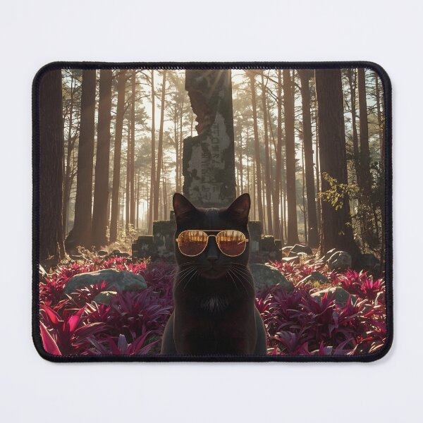 Item preview, Mystical black cat at sunrise designed and sold by Hosharu Gaming.