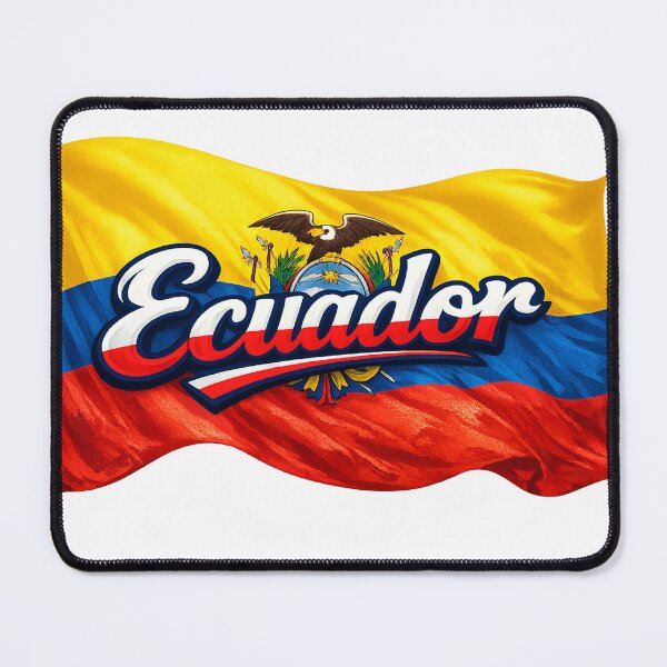 Item preview, Ecuador Flag Design – Ecuadorian Pride Script Typography designed and sold by GarnerSupplyCo.