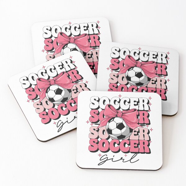Item preview, Groovy Soccer Girl Girls Coquette Bow Soccer  designed and sold by ArleneRowe.
