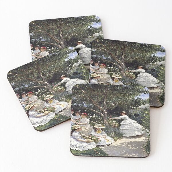 Item preview, Women in the Garden - Portrait of Elegance  designed and sold by artdesignsnow.