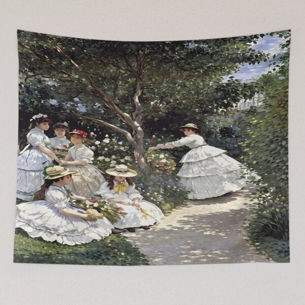 Item preview, Women in the Garden - Portrait of Elegance  designed and sold by artdesignsnow.