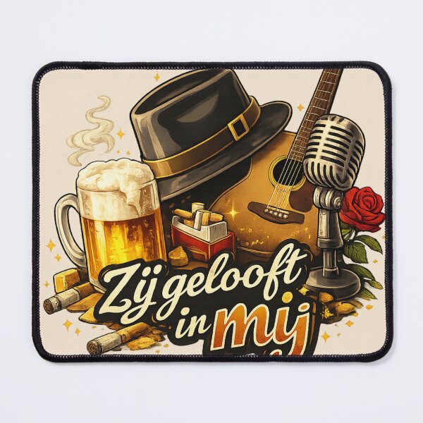 Item preview, Zij gelooft in mij – Nederlandse Vintage Bar & Muziek Typografie designed and sold by Cleora Art .