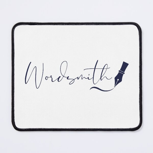 Item preview, Wordsmith Navy Typography with Fountain Pen designed and sold by PKDWriterMerch.