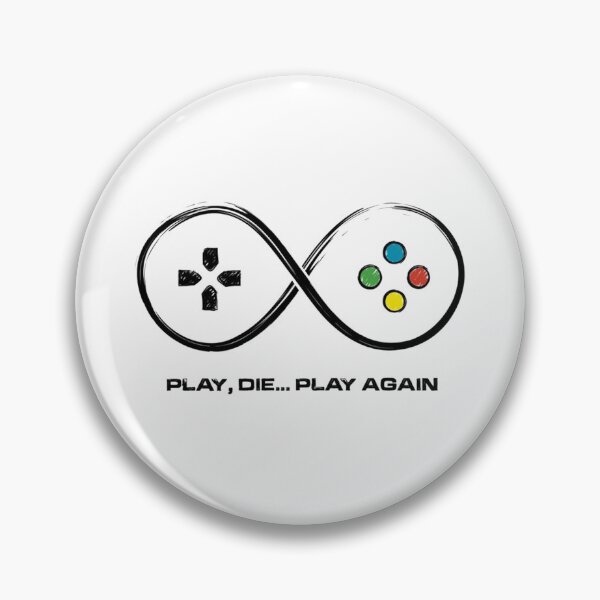 Item preview, Play Die Play Dark Gamer Quote for Hardcore Gaming Mindset designed and sold by Lineesh Kumar.