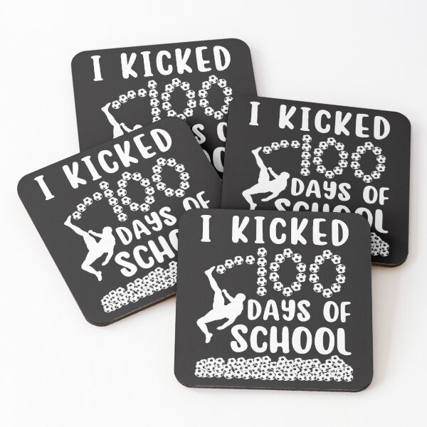 Item preview, I Kicked 100 Days Of School Soccer 100th Day Balls For Boys  designed and sold by ArleneRowe.