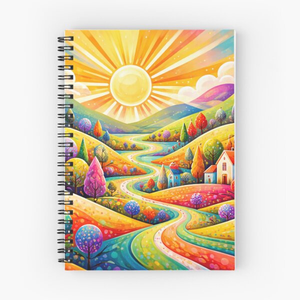 Item preview, A luminous fantasy landscape in a riot of color designed and sold by Sigtrix.