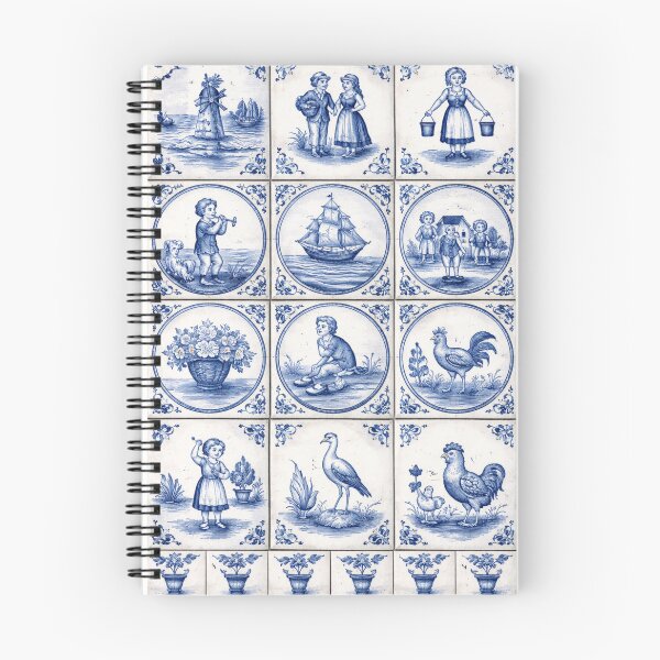 Item preview, Delfts Blauw – Klassiek Nederlands Tegelpatroon designed and sold by Cleora Art .