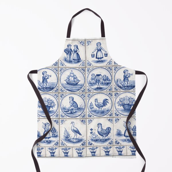 Item preview, Delfts Blauw – Klassiek Nederlands Tegelpatroon designed and sold by Cleora Art .