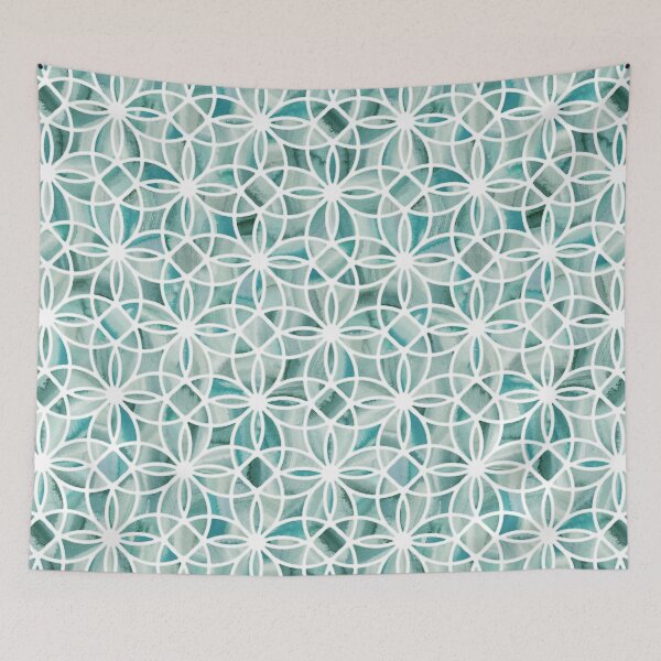Item preview, Cool and Calm Mineral Mosaic Tesserae in Jade Green and White designed and sold by micklyn.