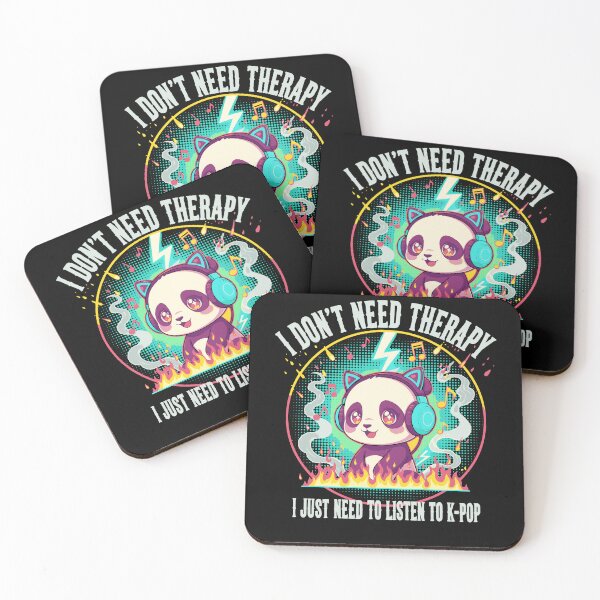 Item preview, I Dont Need Therapy I Just Need Kpop Panda designed and sold by LuminOrb.
