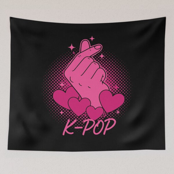 Item preview, K-POP Finger Heart Korean Music Love designed and sold by LuminOrb.