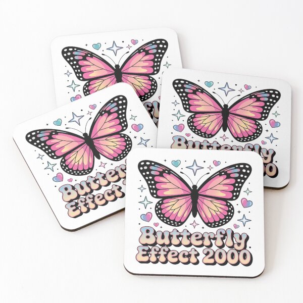 Item preview, Y2K Glowing Pink Butterfly Effect 2000 - Chrome Wings & Neon Sparkle designed and sold by mo-carnival.